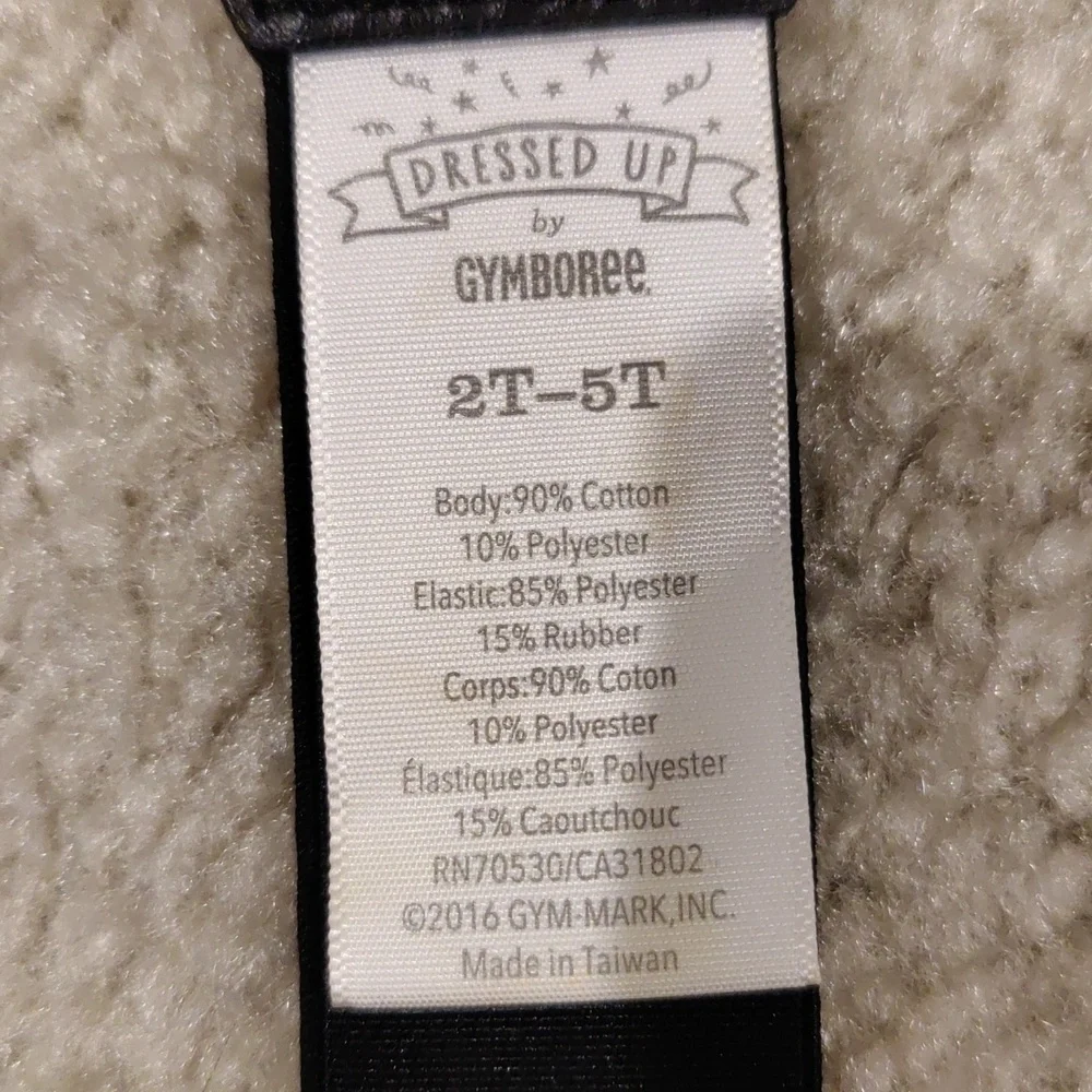 Boy's Gymboree Black And White Suspenders Size 2t-5t